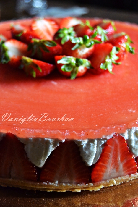 cheesecake alle fragole senza cottura 2