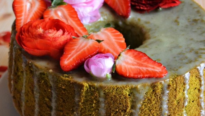 Chiffon cake al thè&nbsp;matcha