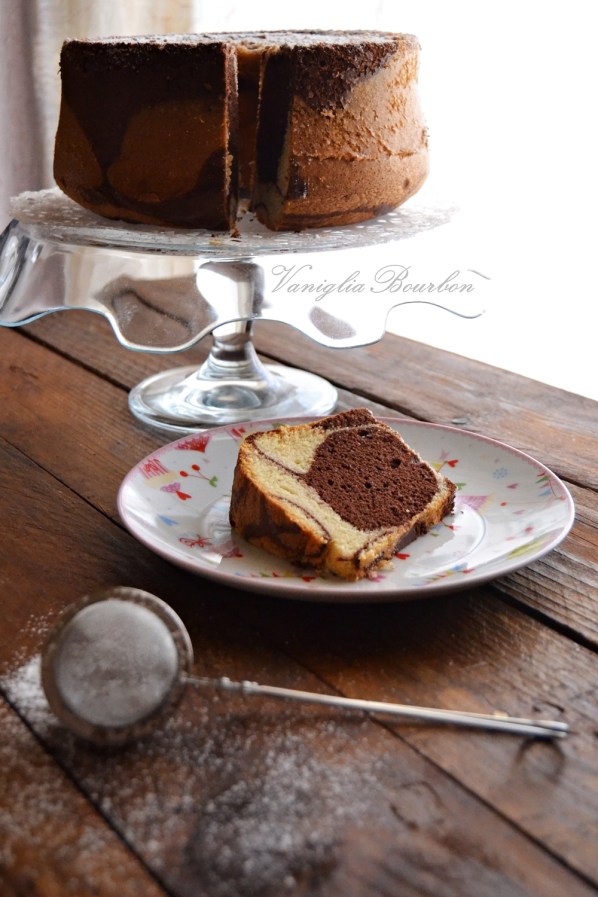 chiffon alle nocciole marmorizzata