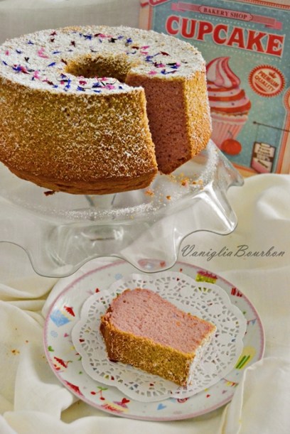 Chiffon cake al mirtillo e violetta 2
