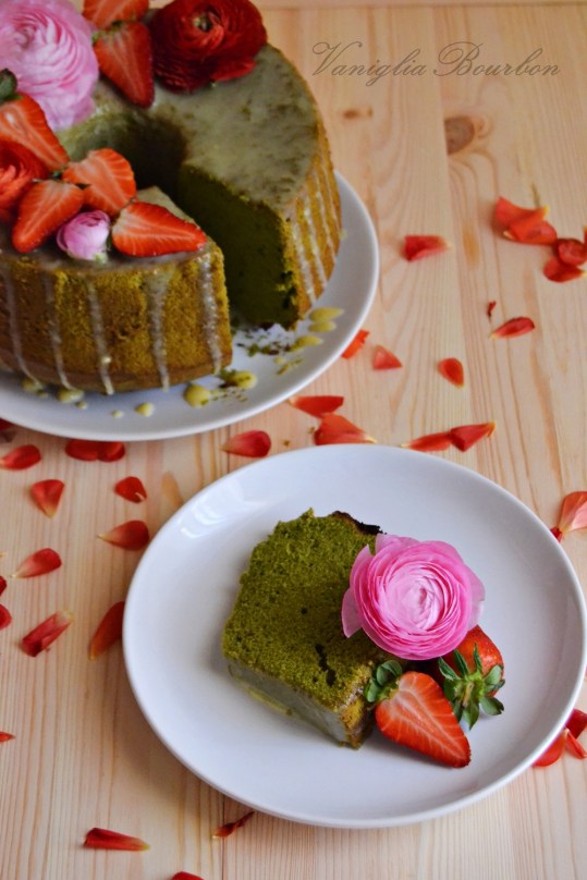 chiffon cake al thè matcha