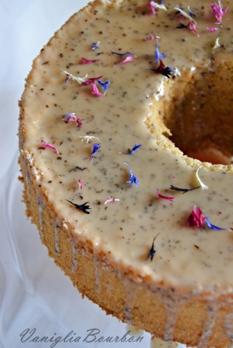 chiffon cake al thè nero