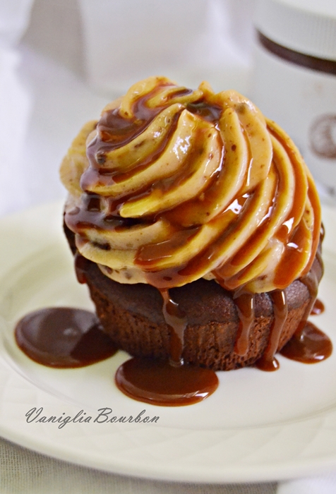 cupcakes alla nocciola, cioccolato e dulce de leche 