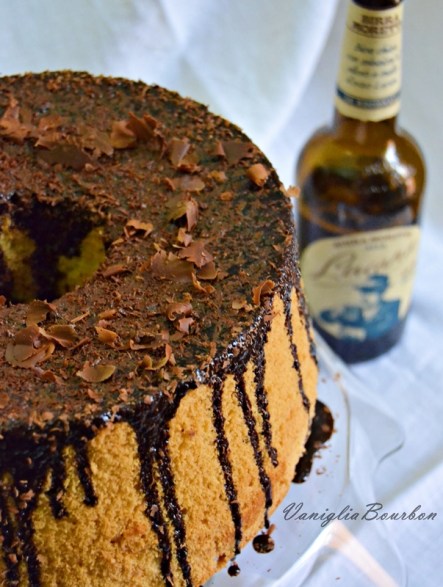 chiffon cake alla birra e cioccolato