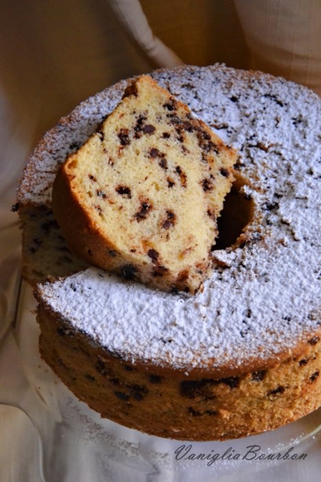 Chiffon cake olio evo, cioccolato e rum